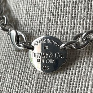 Tiffany & Co. Y2K Please Return to Tiffany & Co. New York 925 oval choker